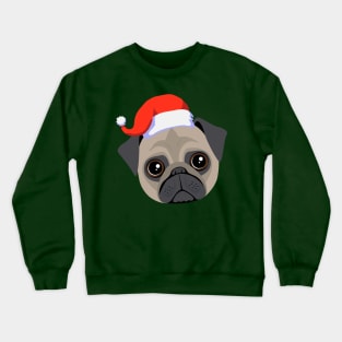 Santa Pug Crewneck Sweatshirt